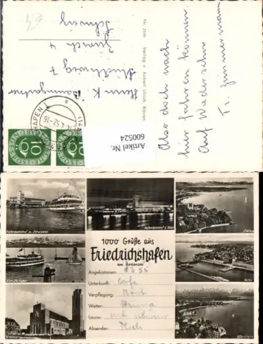 600524,Schreibfaulheit 1000 Grüße aus Friedrichshafen a. Bodensee