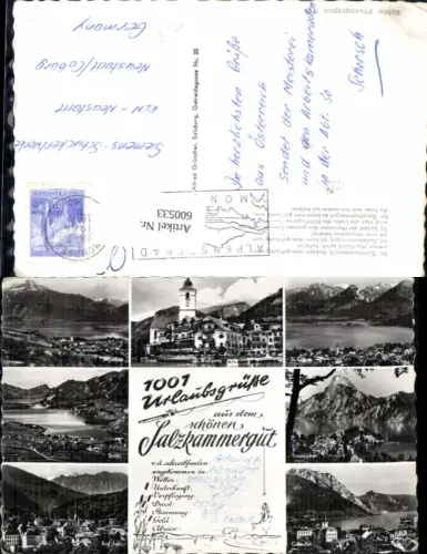 600533,Schreibfaulheit 1001 Urlaubsgrüße Salzkammergut