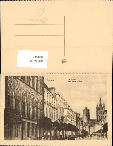 600547,Postwesen Post Ypres La Poste The Post office Postamt