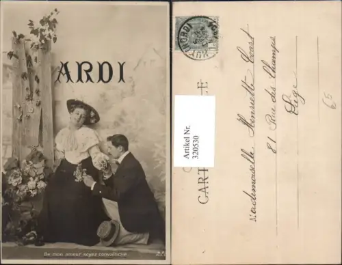 320530,Fotomontage Mardi Wochentag Dienstag Paar Handkuss Blumen