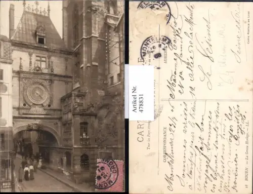 478831,Astronomische Uhr Rouen La Grosse Horloge