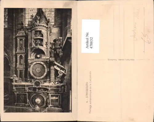 478832,Astronomische Uhr Strasbourg Horloge astronomique de la Cathedrale