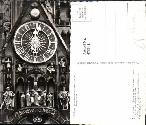 478841,Nürnberg Männleinlaufen Kunstuhr an d. Frauenkirche