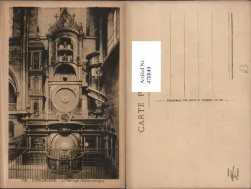 478849,Astronomische Uhr Strasbourg L Horloge Astronomique Straßburg
