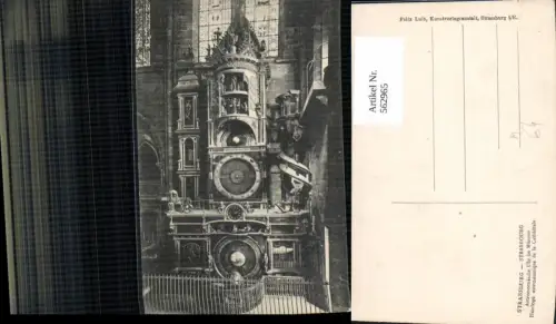 562965,Strassburg Strasbourg Straßburg Astronomische Uhr im Münster