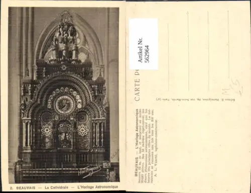 562964,Beauvais La Cathedrale L Horolgoe Astronomique Astronomische Uhr