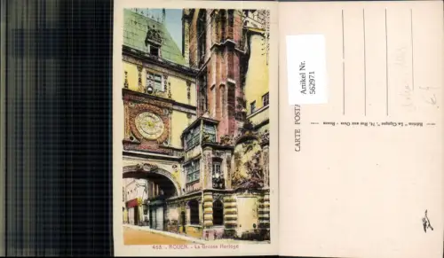 562971,Rouen La Grosse Horloge Astronomische Uhr