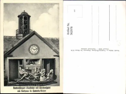 562978,Hameln a. d. Weser Rattenfänger-Kunstuhr Kunstuhr Astronomische Uhr