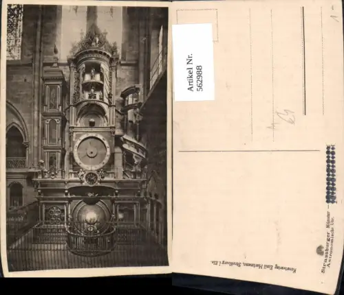 562988,Strassburg Straßburg Strasbourg Münster Astronomische Uhr