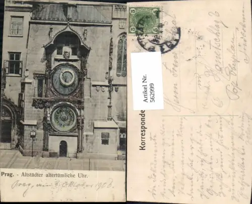 562999,Prag Praha Altstädter Rathaus-Uhr Staromestsky orloj Astronomische Uhr