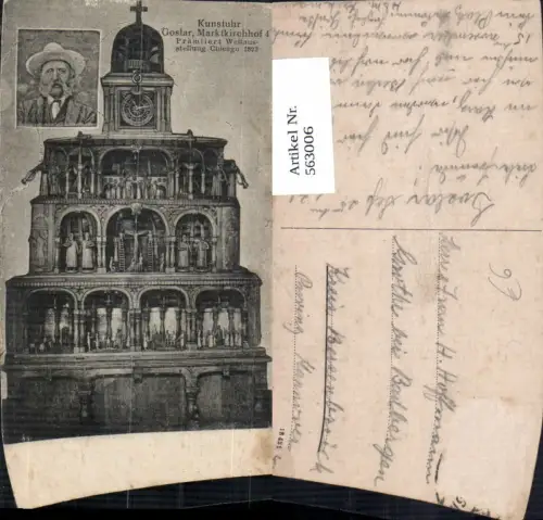 563006,Goslar Marktkirchhof 4 Kunstuhr Uhr