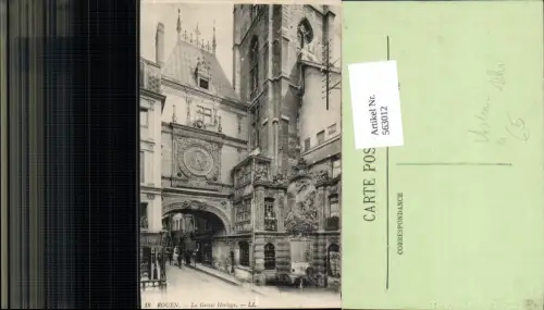 563012,Rouen La Grosse Horloge Astronomische Uhr