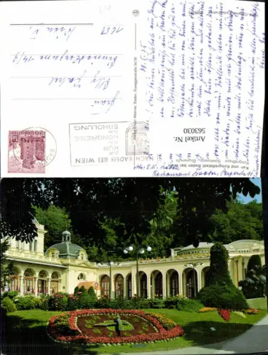 563030,Baden b. Wien Blumenuhr Kongresshaus Spielcasino