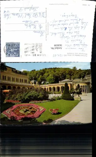 563039,Baden b. Wien Blumenuhr u. Trinkhalle