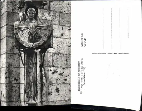 563041,Cathedrale de Chartres Cadran Solaire Sonnenuhr Uhr