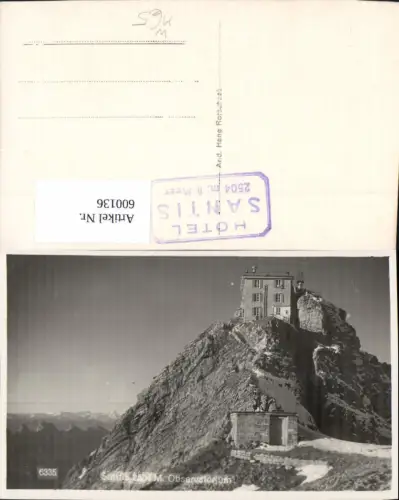 600136,Foto Ak Astronomie Säntis Appenzell Observatorium