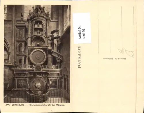 600176,Astronomische Uhr Strasbourg Straßburg Münster