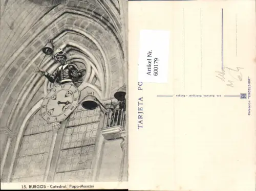 600179,Astronomische Uhr Burgos Catedral Papa-Moscas