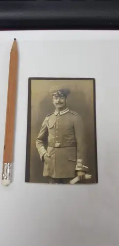 595013,Fotografie CDV Foto Soldat Uniform Preußen
