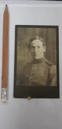 595021,Fotografie CDV Foto Atelier Hermann Tietz München Soldat Uniform