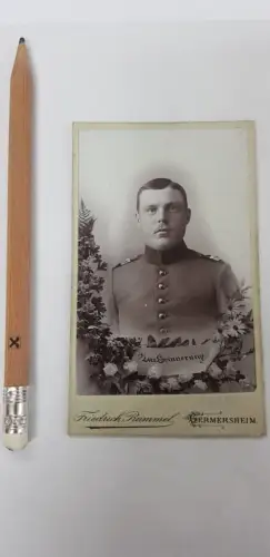 CDV Atelier Friedrich Rummel Germersheim Soldat Köstler Uniform Regiment 17