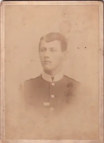 Fotografie Atelier F.A. Zeiberdlich Terezin Theresienstadt Soldat Uniform Orden