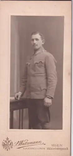 Fotografie Atelier Weitzmann Wien Hernals K.K. Armee Soldat