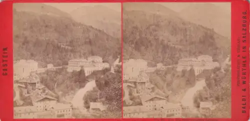 Stereo-Fotografie Bad Gastein Schwarzenberg Anlagen pub Baldi e Würthle 98