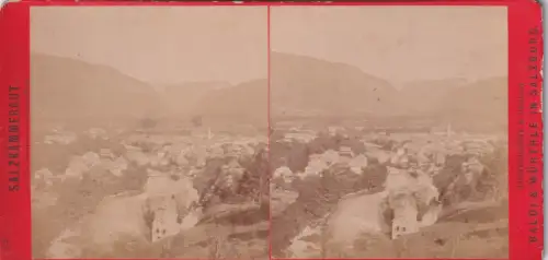 Stereo-Fotografie Bad Ischl v. Calvarienberg pub Baldi e Würthle 225