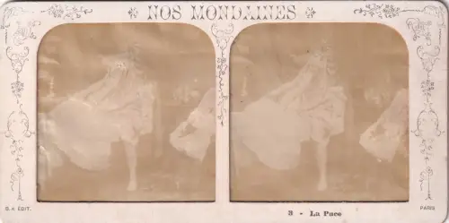 Stereo-Fotografie Nos Mondaines Erotik Risque B. K. Paris La Puce 3