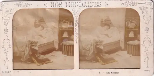 Stereo-Fotografie Nos Mondaines Erotik Risque La Souris 1 B. K. Paris