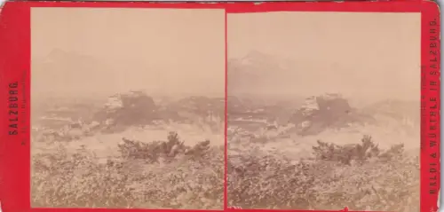 Stereo-Fotografie Salzburg v. Kapuzinerberg um 1880 pub Baldi e Würthle 34