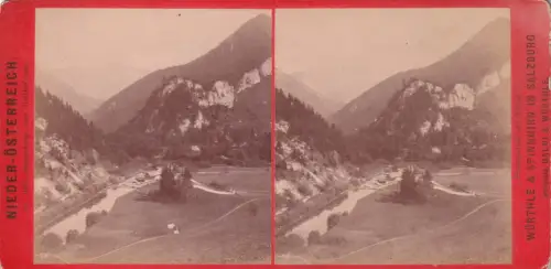 Stereo-Fotografie Schneeberg v. Reithof Puchberg pub Würthle e Spinnhirn 1681