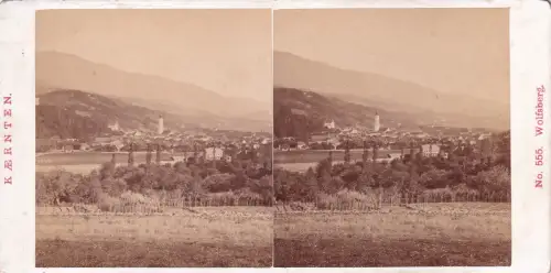 Stereo-Fotografie Wolfsberg in Kärnten pub Alois Beer 555