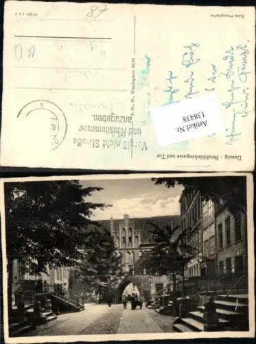138438,Danzig Brodtbänkengasse m. Tor