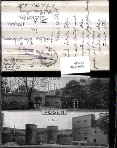 272049,Posen Fort Rauch u. Grolman Mehrbildkarte
