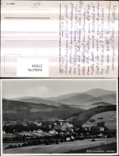 272054,Bad Landeck in Schlesien Ladek-Zdroj Totale Bergkulisse