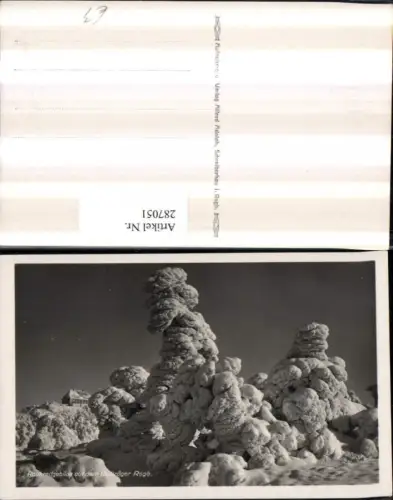 287051,Rauhreifgebilde Winterbild auf d. Reifträger Riesengebirge Szrenica b. Szklarska Poreba