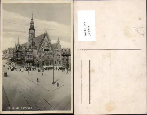 397985,Poland Breslau Rathaus Gebäude