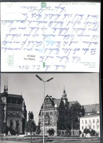 398010,Poland Legnica Liegnitz Plac Slowianski Platz Denkmal