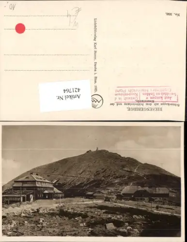 421764,Riesengebirge Schneekoppe m. Schlesierhaus b. Krummhübel Karpacz