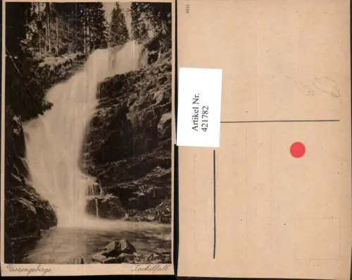 421782,Riesengebirge Zackelfall Wasserfall b. Schreiberhau Szklarska Poreba