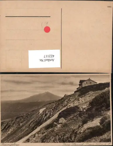 422117,Riesengebirge Prinz-Heinrich-Baude b. Krummhübel Karpacz Bergkulisse