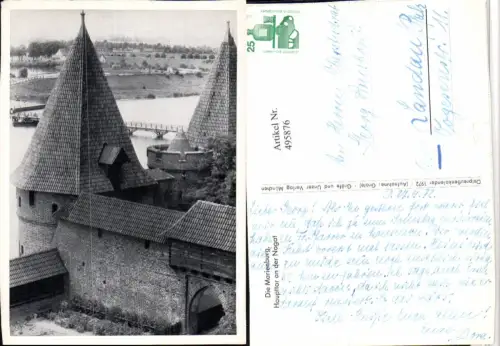 495876,Poland Marienburg Malbork Haupttor an d. Nogat Turm
