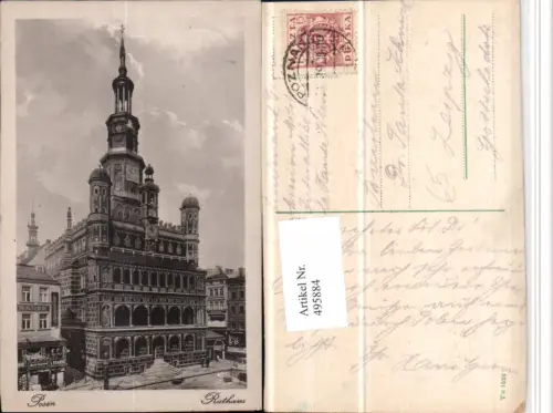 495884,Poland Posen Rathaus Gebäude