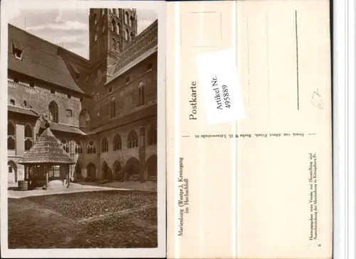 495889,Poland Marienburg Malbork Hochschloss Kreuzgang Brunnen