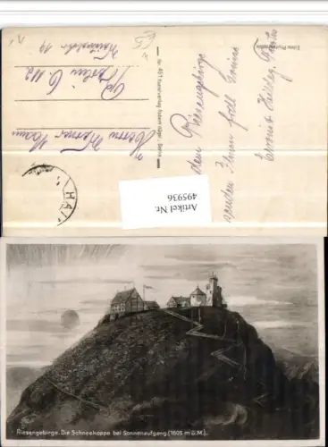 495936,Poland Schneekoppe b. Karpacz Sonnenaufgang