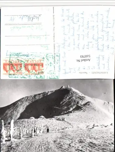 510793,Poland Karkonosze Sniezka Schneekoppe b. Karpacz Winterbild