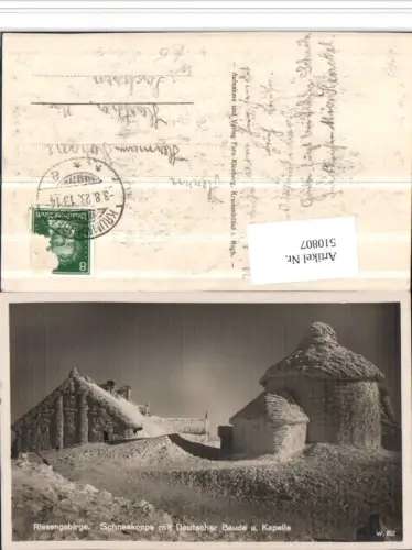 510807,Poland Schneekoppe Sniezka Deutsche Baude u. Kapelle b. Karpacz