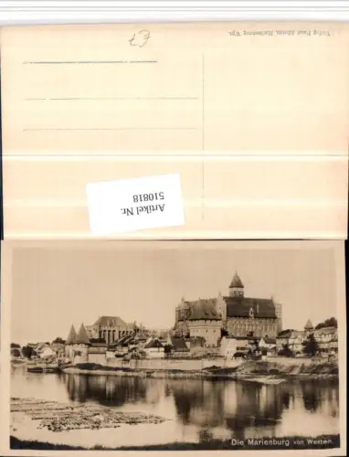 510818,Poland Marienburg Malbork Teilansicht m. Burg
